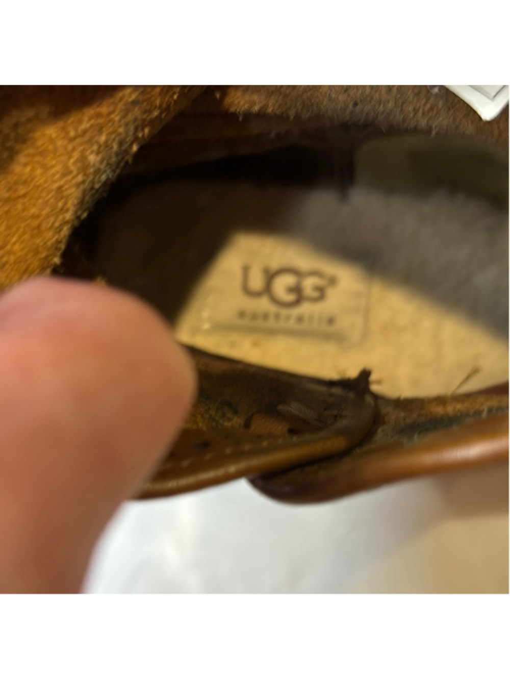 UGG Studded Brown Ankle Boots - Picture 8 of 9